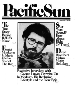 George Lucas was featured on the cover of the Pacific Sun in February of 1980. In his interview with Joanne Williams, he reveals the origins of his ideas.
