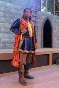 In addition to rehearsing for ‘Othello,’ Dameion Brown has been working as a case manager for high-risk young people. Photo by Lori A. Cheung.