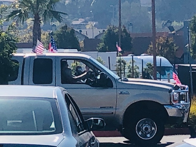 Donald Trump Truck Marin City California