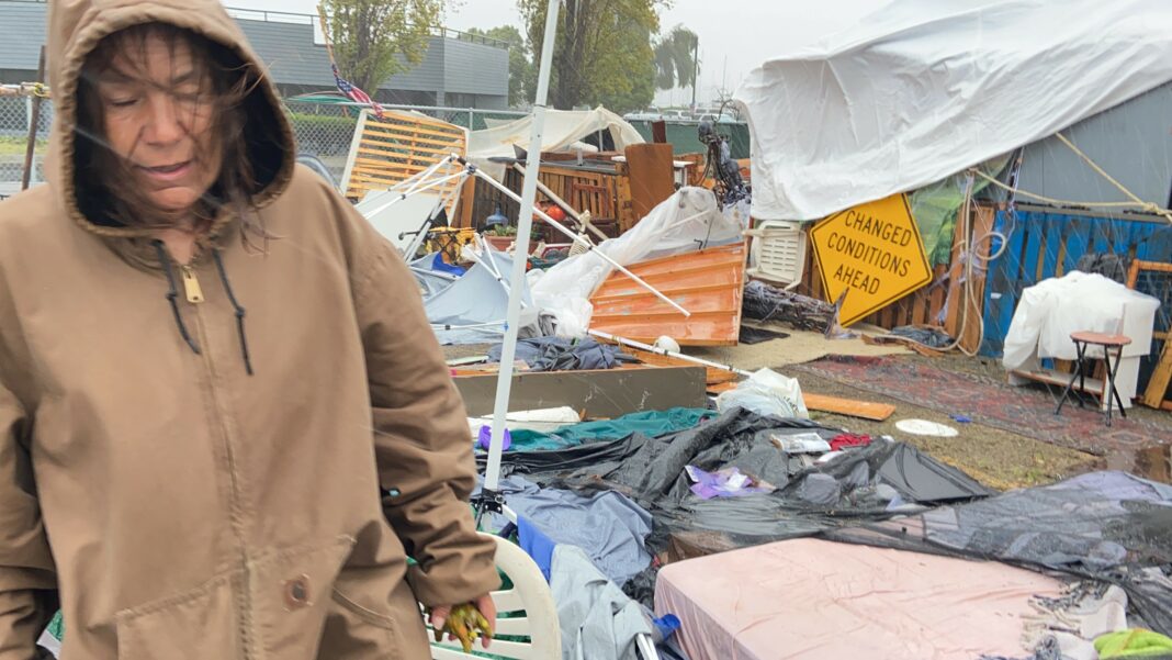 Sausalito Homeless Union camp October 2021