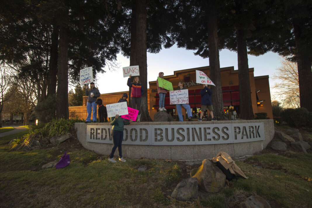 Petaluma Valley Hospital protest 2023 - Will Carruthers